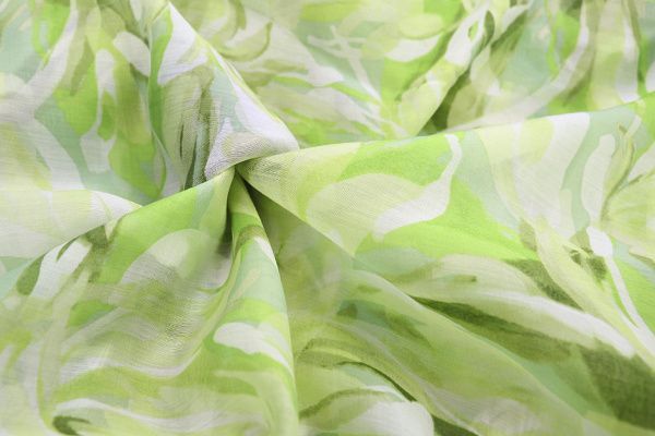 Органза принт/салатово-зеленый 3847-PY/D#6/C#1 Органза принт/салатово-зеленый 3847-PY/D#6/C#1