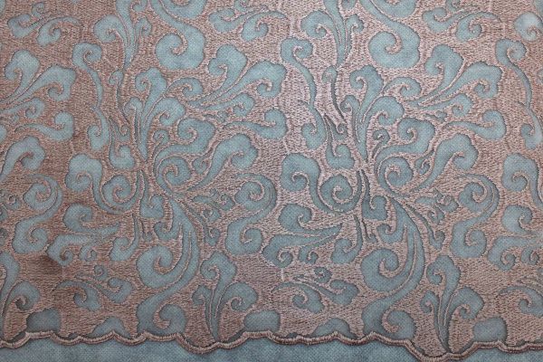 Сетка с вышивкой/персиковый 2377-PY/C#3