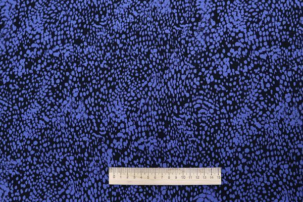 Штапель "Чарли" принт/индиго на черном 4111-PY/D#1/C#1
