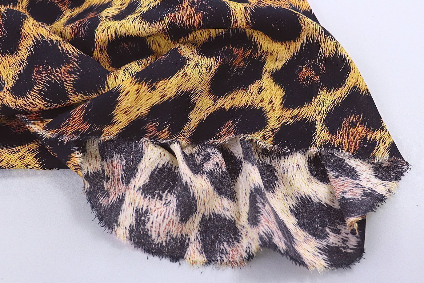 Штапель принт/леопард черно-желтый 1375-PY/D#3/C#1