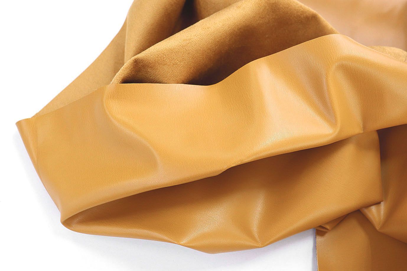 Кожа стрейч на замше/желто-оранжевый DT-16310/C#8