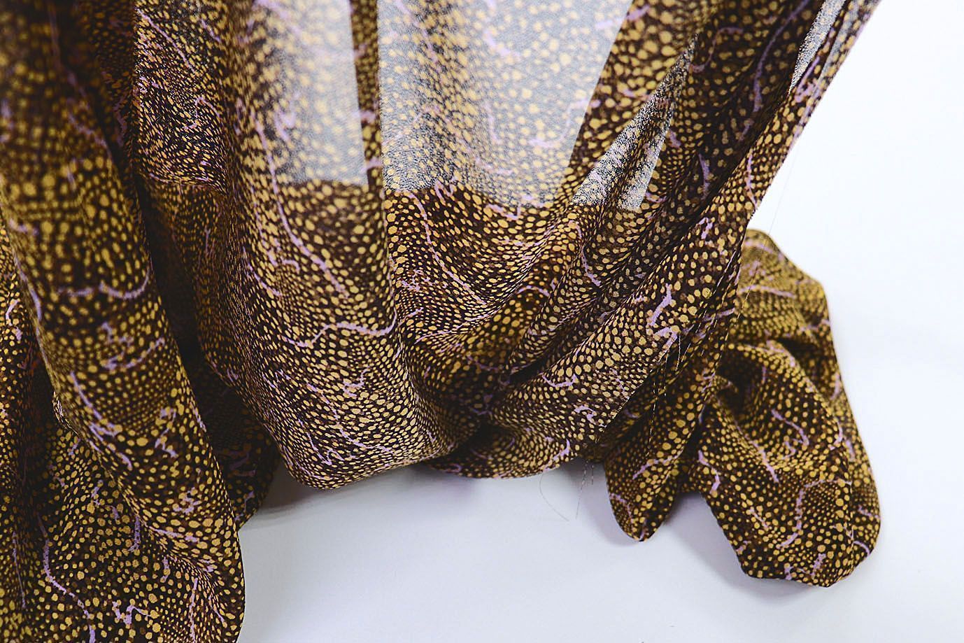 Шифон принт/желто-сиреневый 3391-PY/D#9769-35/C#3