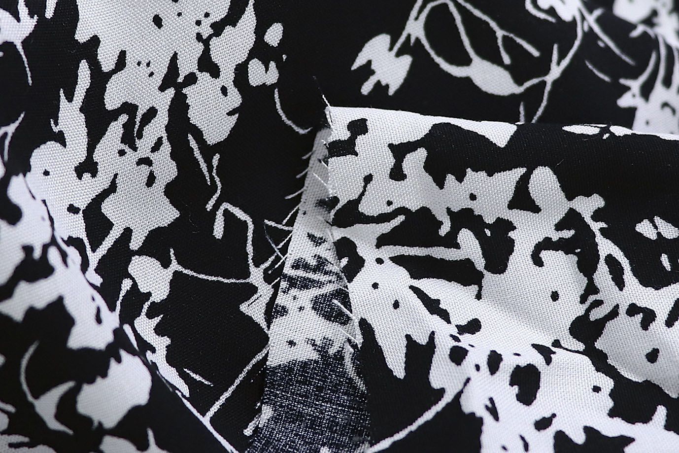 Штапель принт/белый на черном 3860-PY/D#15/C#1