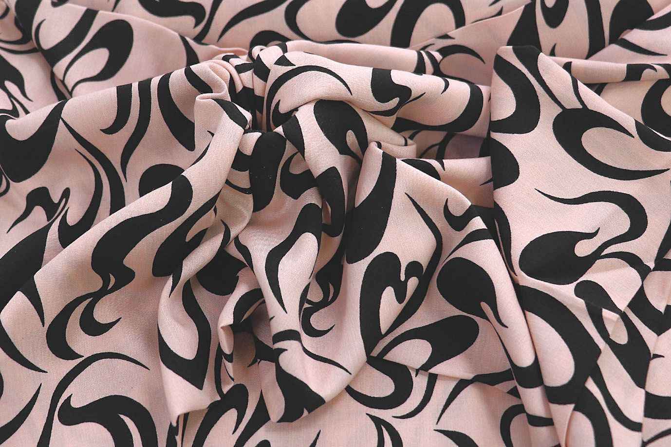 Штапель принт/черно-розовый 1374-PY/D#24/C#1