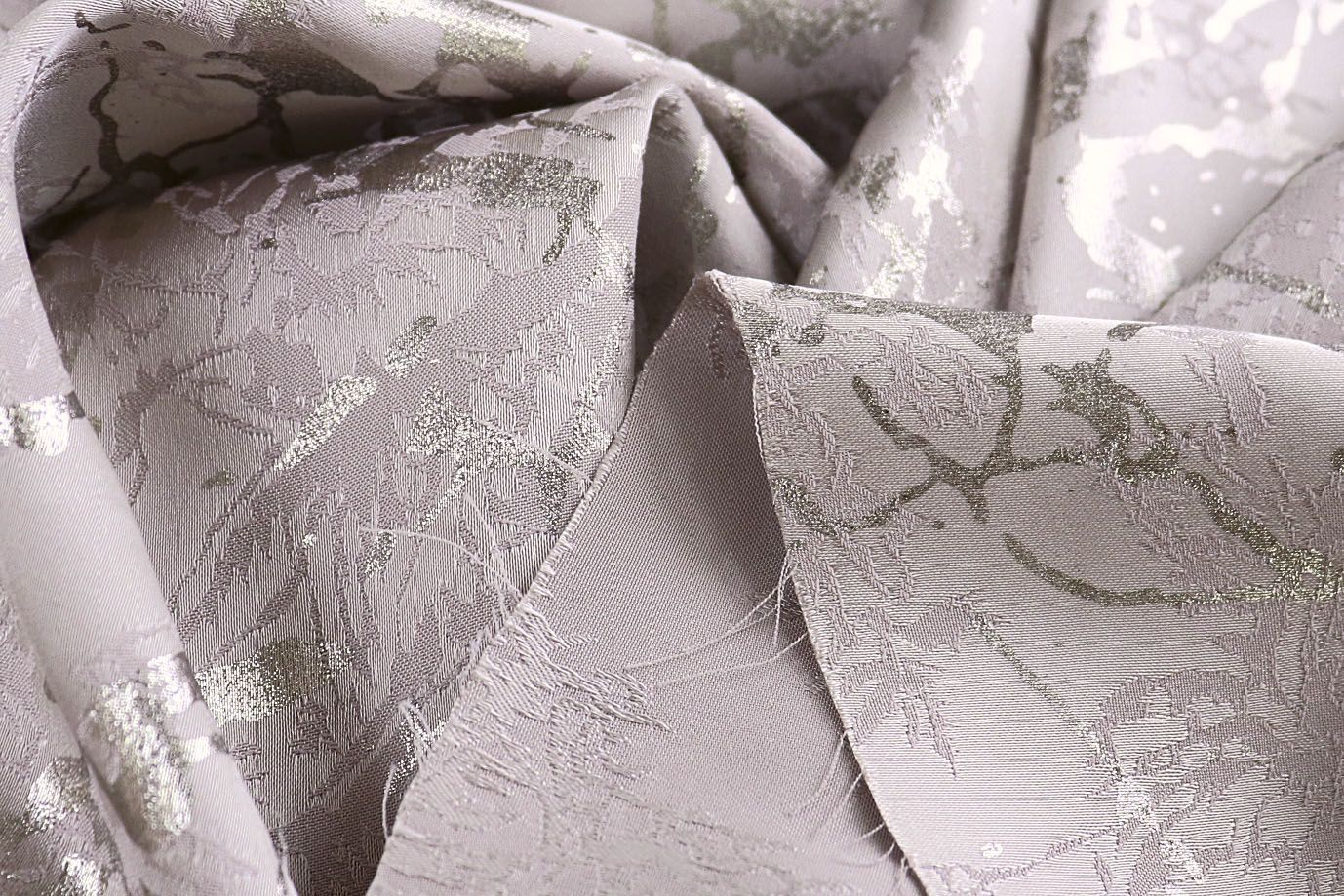 Сатин "Пандора" жаккард c напылением/бежево-серый 4027-PY/D#1/C#2