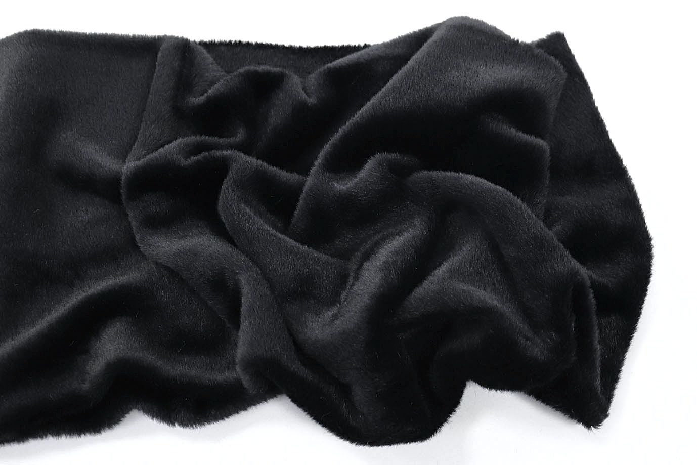 Искусственный мех "Альпака"/черный 4324-PY/черный