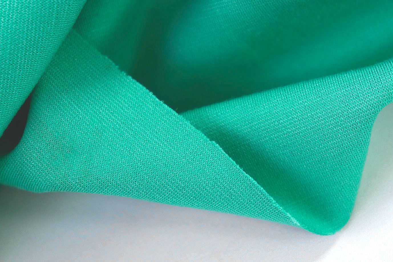 Трикотаж "Джерси" стрейч/бирюзовый 2049/C#19