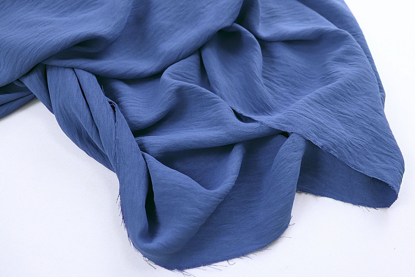 Блузочная ткань "CEY Манго"/синий 2531/C#05 Sea Blue