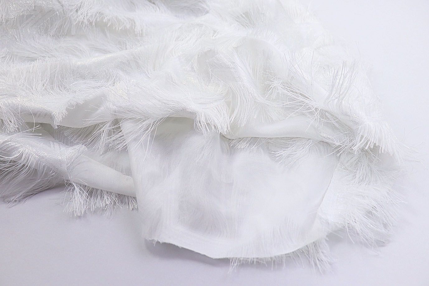 Бахрома "Звезды" принт/молочный на белом 2125-PY/С#1