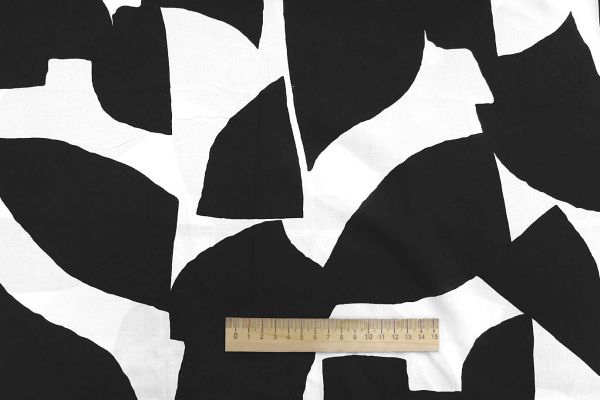 Штапель принт/бело-черный 1374-PY/D#8/C#4