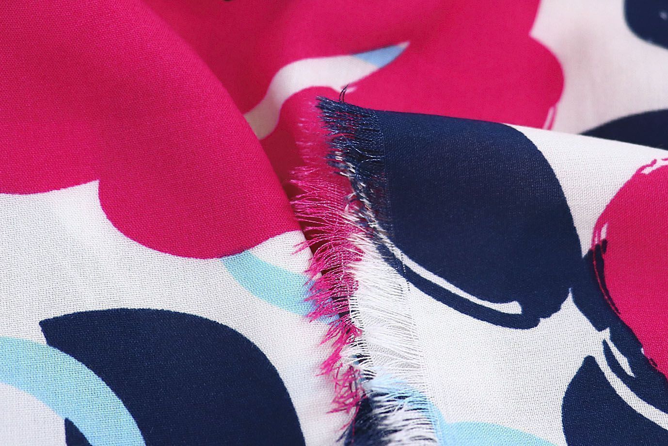 Штапель принт/черно-малиновый на белом 1382-PY/D#16/C#6