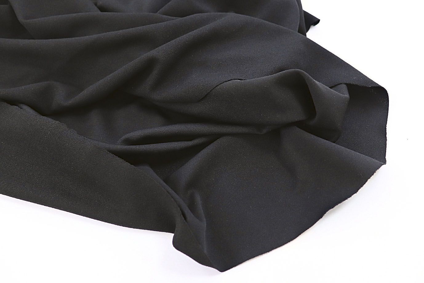 Трикотаж "Скуба" креп/черный 3703-PY/C#1