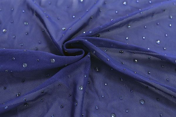 Сетка со стразами/темно-синий 3783-PY/C#9