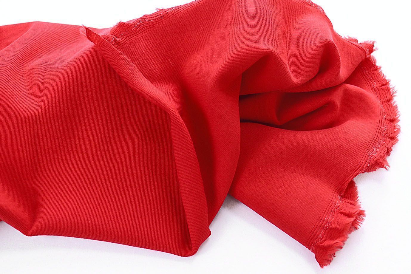 Трикотаж "Рибана"/красный 0250/C#красный 18-1660TPX