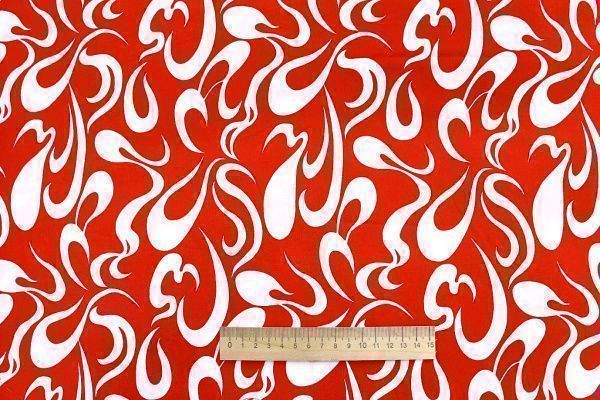 Штапель принт/бело-красный 1374-PY/D#24/C#7