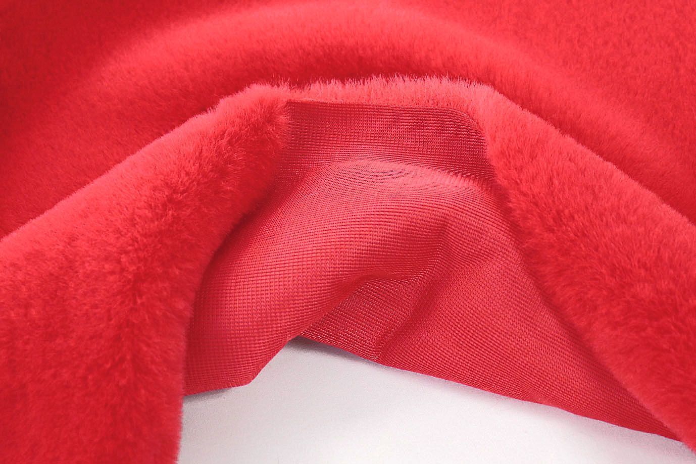 Искусственный мех "Кролик"/алый AP220530031/D#3062207/C#2220