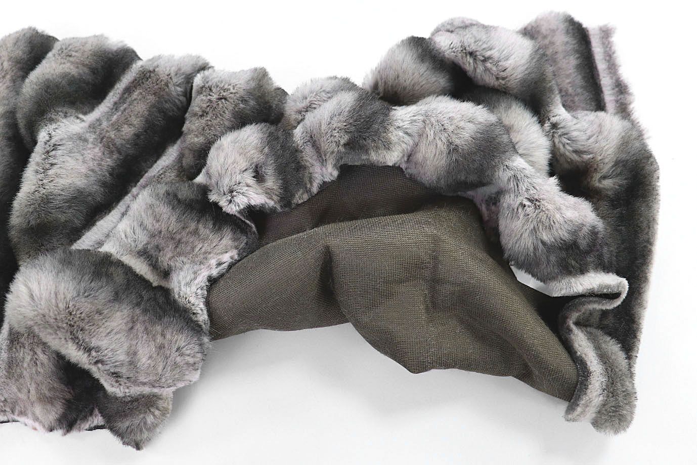 Искусственный мех "Шиншилла"/черно-бело-серый 287-2207647/C#Black.white.grey