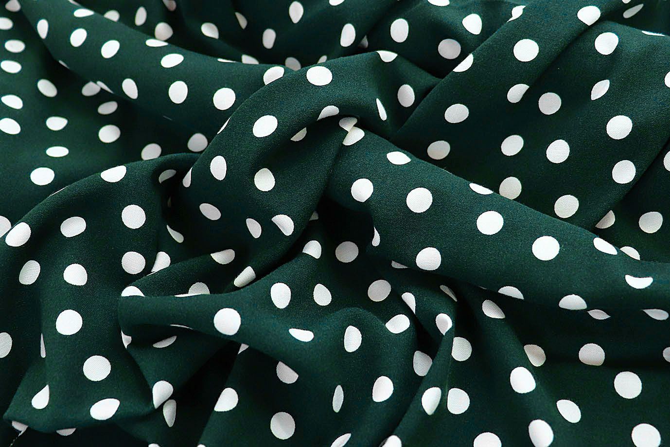 Штапель стрейч принт/темно-зеленый 2999-PY/D#1/C#4