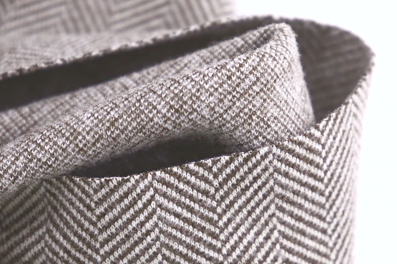 Пальтовый трикотаж "Елочка"/коричневый 4044-PY/C#2