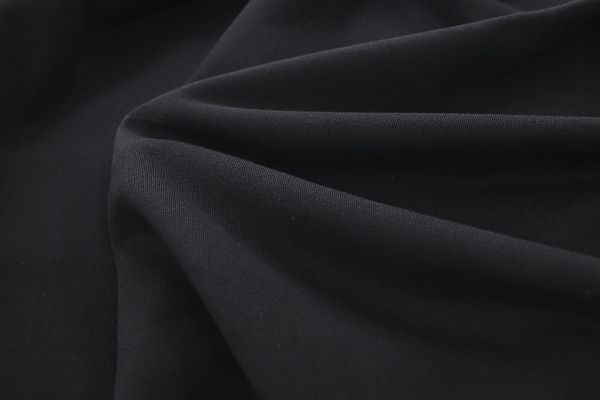 Трикотаж футер 3х нитка с начесом/черный 0363/D#начес/C#черный 19-4305TPX