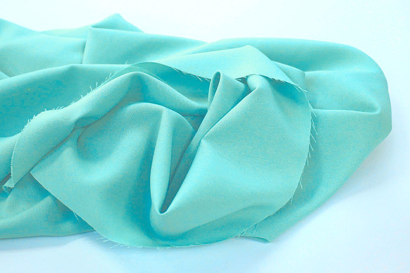 Костюмная ткань "Габардин"/светло-бирюзовый 3296Q-23/C#3