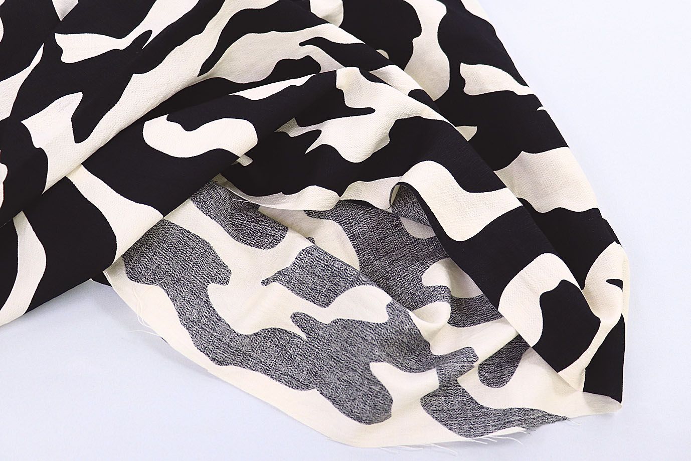 Лен БОХО принт/черно-молочный 3810-PY/D#12/C#1