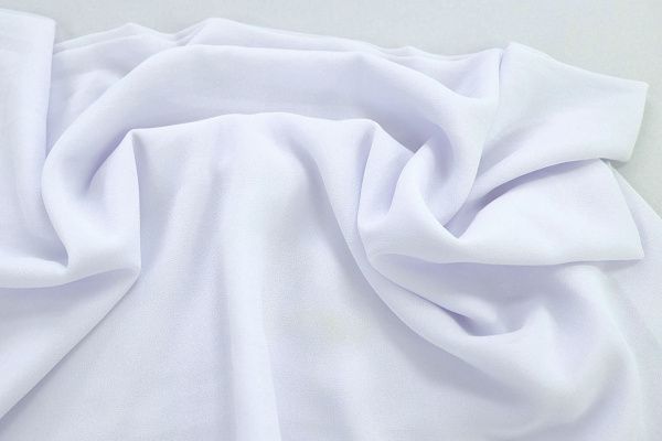 Шифон "Сахар" креп/белый SSR-825/C#1