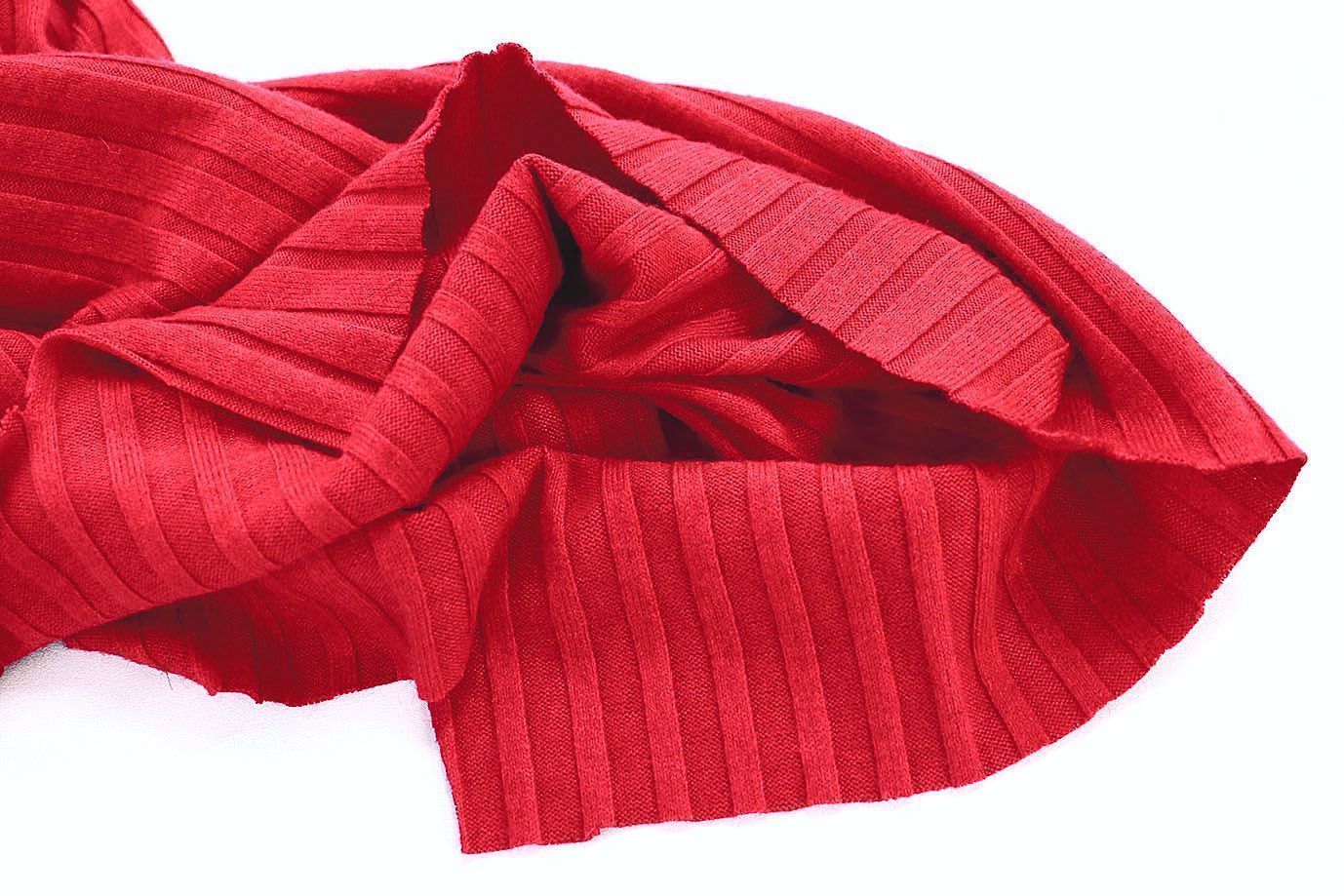 Трикотаж "Лапша"/красный 3237-PY/C#18 (EU4302)