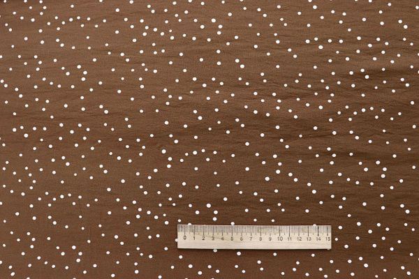 Купра принт/горох белый на коричневом 4072-PY/D#6/C#2