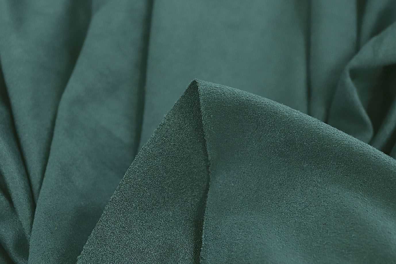 Замша стрейч тонкая/темно-зеленый 3552-PY/C#5
