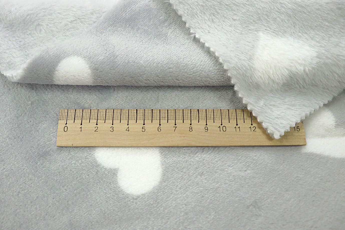 Велсофт принт/сердечки белые на сером AP41127/D#222-FLA280YH/C#Y21010239-3