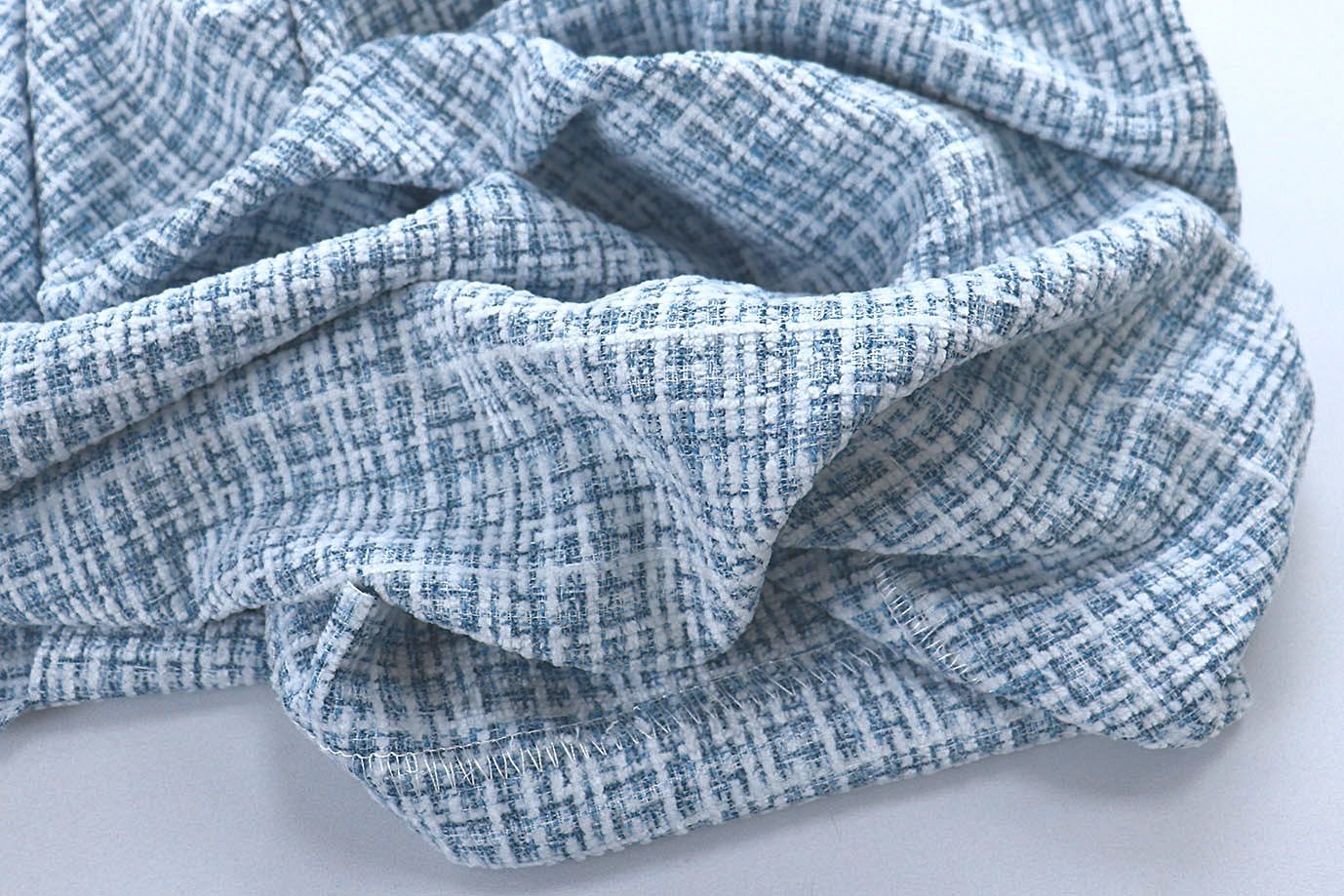 Костюмная ткань «Шанель»/голубой 3986-PY/C#2