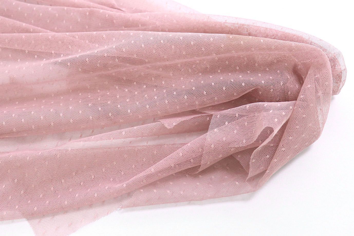 Сетка флок/грязно-розовый 2293-PY/C#4