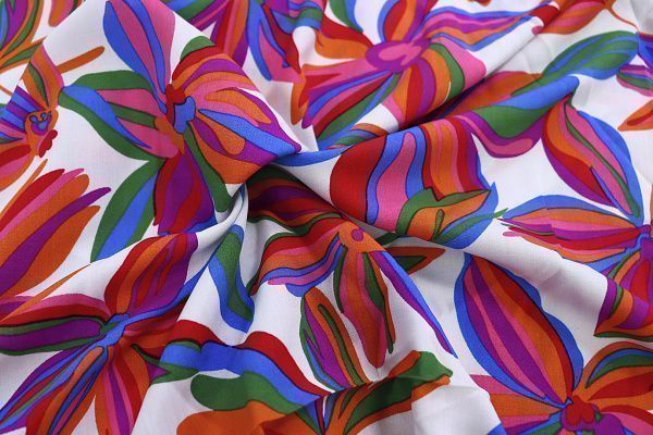 Штапель принт/красно-синий на белом 3860-PY/D#25/C#2