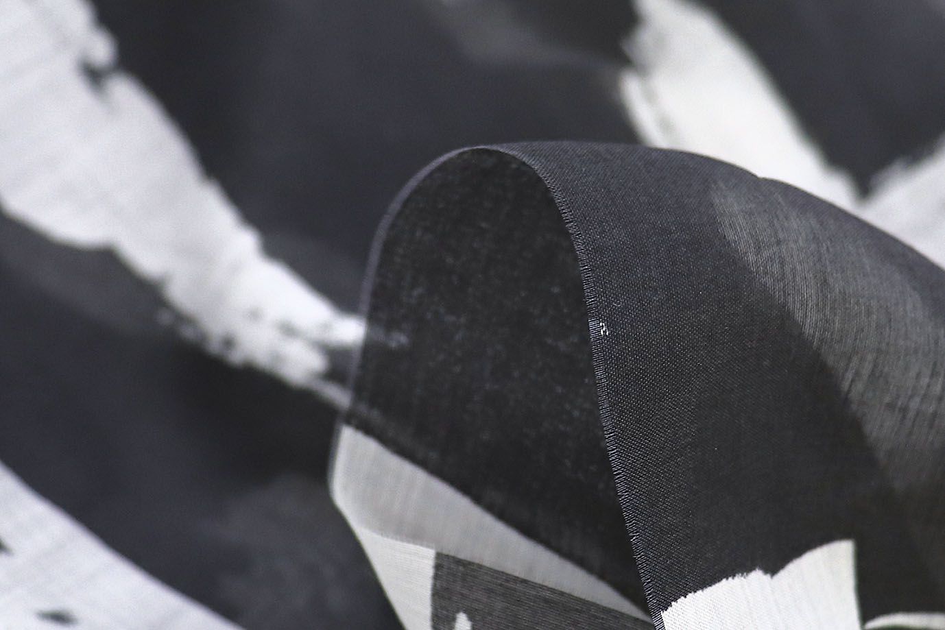 Органза принт/черно-белый 3847-PY/D#2/C#1