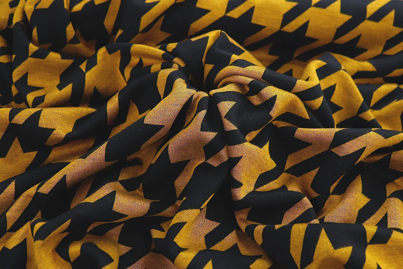 Трикотаж "Модал" принт/черно-коричневый 3561-PY/D#9/C#2