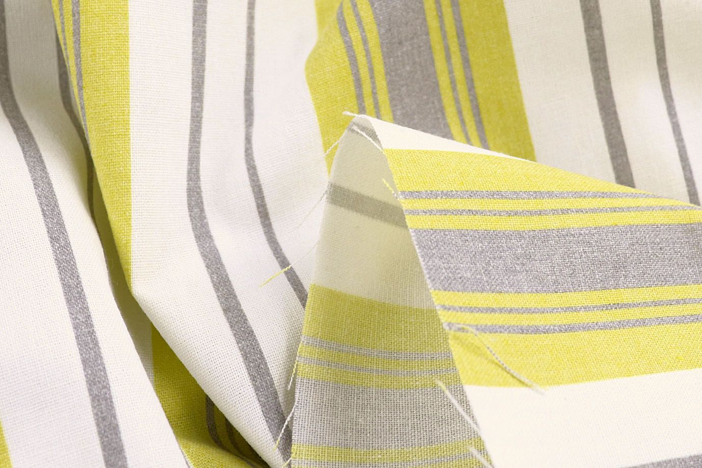 Лен принт/полоска желто-серая 4195-PY/D#8/C#1