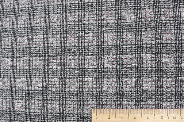 Трикотаж жаккард принт/серый 3101/D#5/C#1