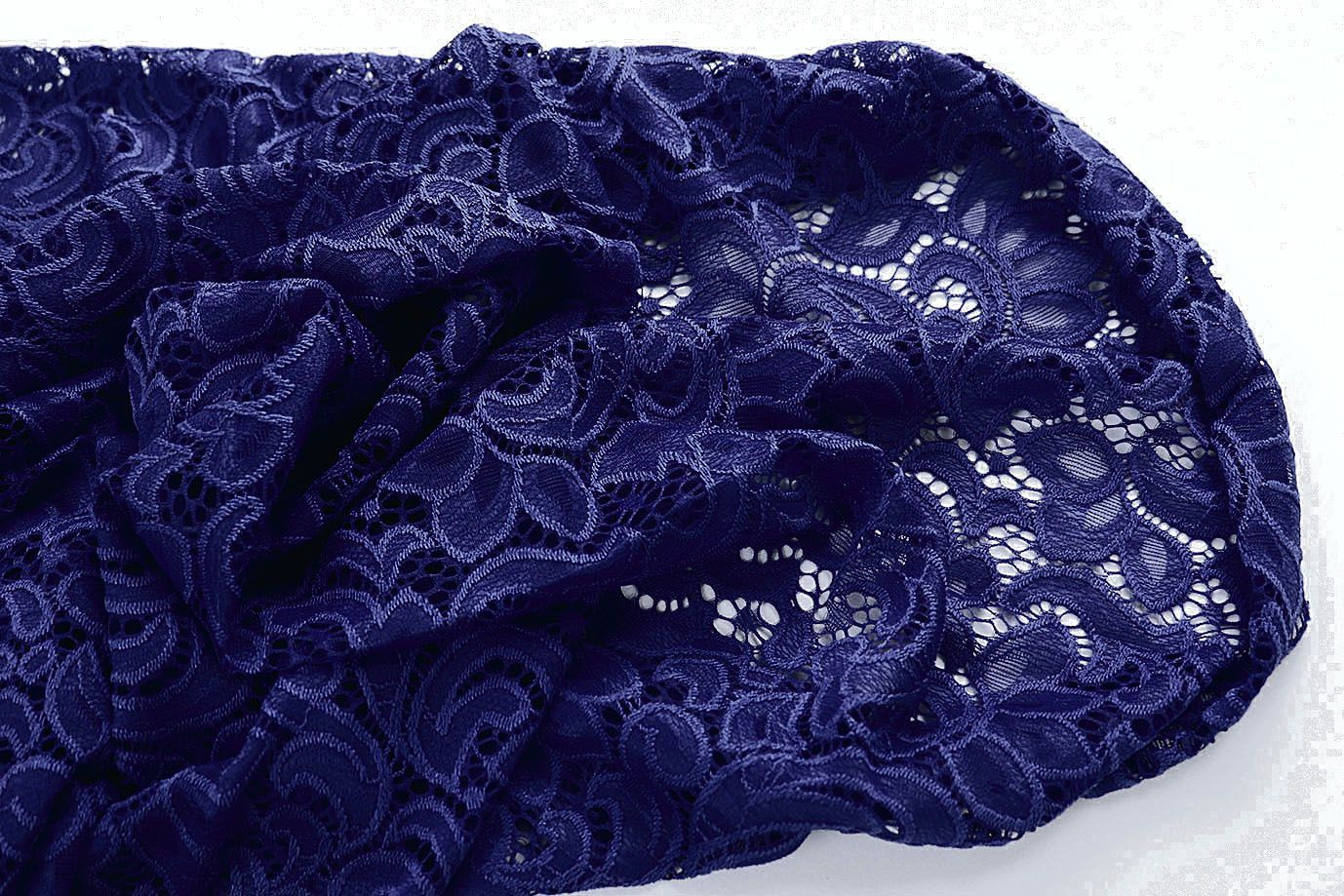 Гипюр "Фестон"/ночной синий 1441-PY/C#9