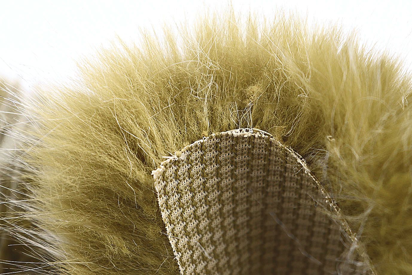 Искусственный мех "Песец" длинноворсовый/горчичный AP5102025/D#1683-9801/C#201