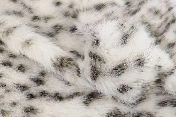 Искусственный мех "Рысь"/черно-белый AP2303014035/D#287-22091115/C#White Cheeta