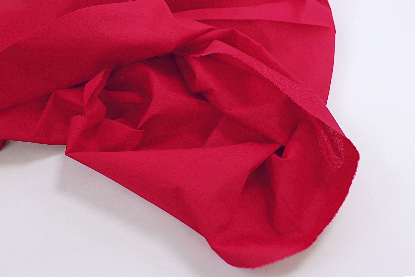 Хлопок "Поплин" стрейч/алый 3715-PY/C#9