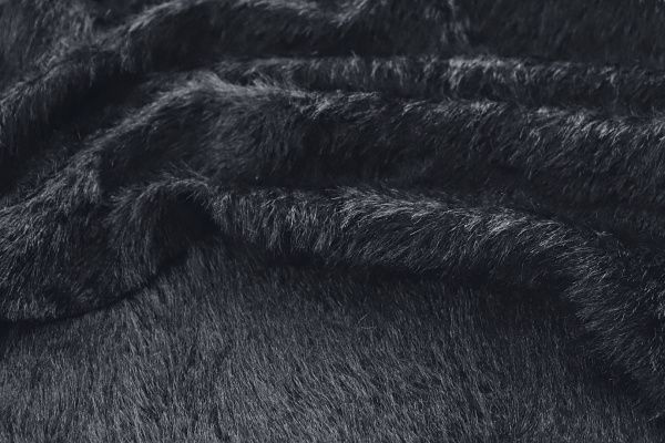 Трикотаж "Альпака" длинноворсовый/черный 3982-PY/C#5