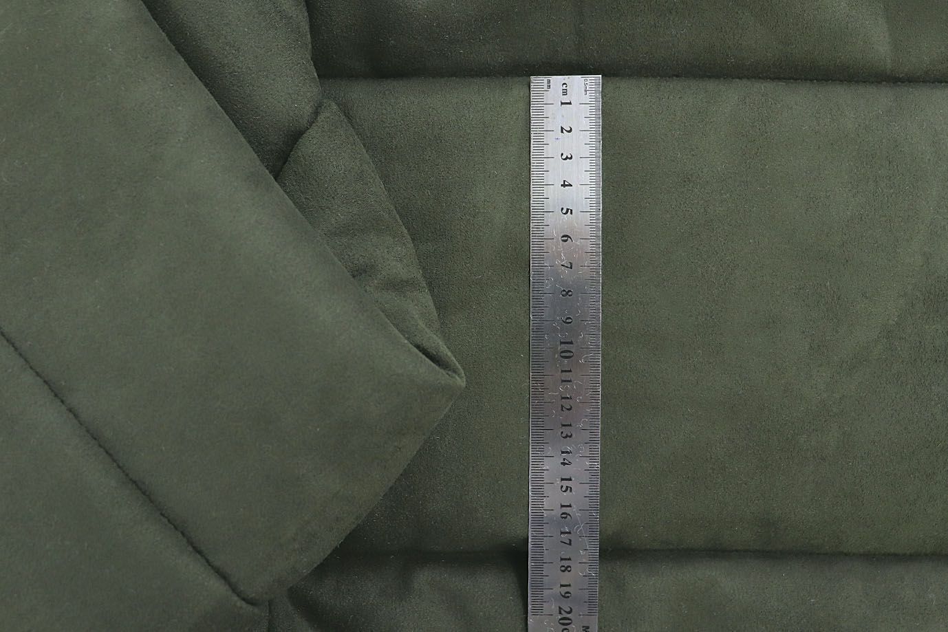 Ткань простеганная "Полоска"/темно-зеленый 1376-PY/11+CC300