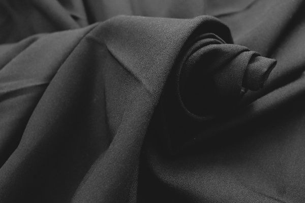 Костюмная ткань "Лиза"/черный 4058-PY/C#1