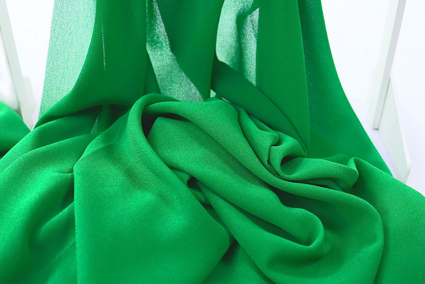 Шифон креп/зеленый 674-PG/C#11