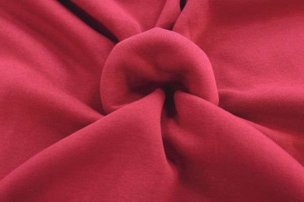 Трикотаж футер с начесом/красный 3528-PY/C#9