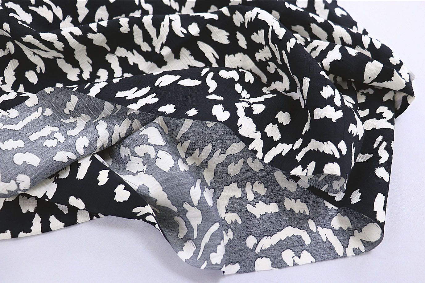 Лен N/R принт/черно-белый 3891-PY/D#2/C#1