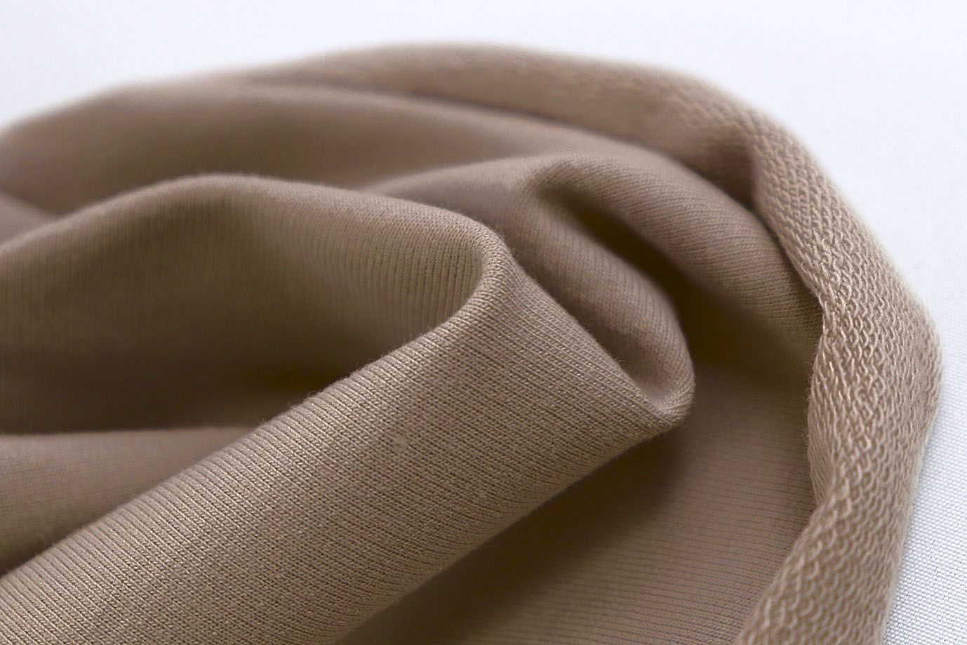 Трикотаж футер 2х нитка/темно-бежевый 0246/C#т.бежевый 18-1321TPX
