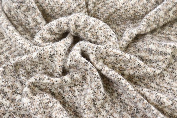 Трикотаж жаккард двуцветный/коричнево-оранжевый 4046-PY/C#1